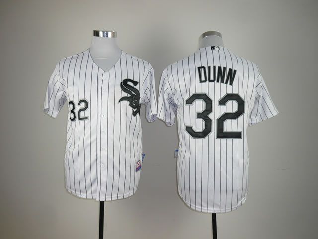 Men Chicago White Sox #32 Dunn White MLB Jerseys->chicago white sox->MLB Jersey